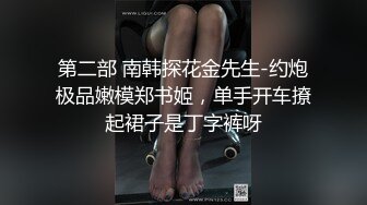 第二部 南韩探花金先生-约炮极品嫩模郑书姬，单手开车撩起裙子是丁字裤呀