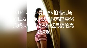 STP17824 真实AV拍摄现场面试女模特儿试玩假鸡巴突然变成大个真鸡巴被猛男搞的高潮迭起