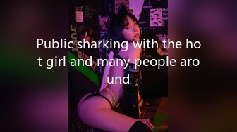 Public sharking with the hot girl and many people around